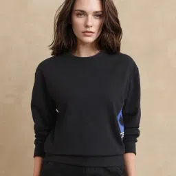 RAREISM Black Cotton Printed Long Sleeves Sweatshirt-image-35