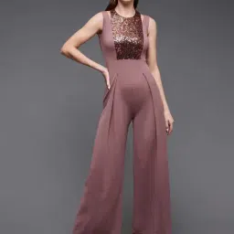 Miss Chase Purple Embellished Jumpsuit-image-81