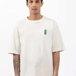 Rare Rabbit Off White Oversized Graphic T-Shirt-image-46