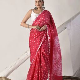 Sutra¿Attire Pink Silk Regular Fit Saree-image-67