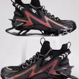 Atom Men's Spring Edge Alpha 2 Black Running Shoes image 1