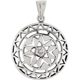 Tribe Amrapali 92.5 Sterling Silver Star Jaali Pendant without Chain-image-40