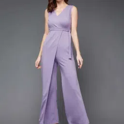 Miss Chase Purple Sleeveless Jumpsuit-image-47