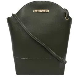 Bagsy Malone Green Solid Medium Handbag-32