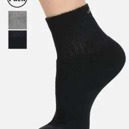 Jockey 7036 Multicoloured Terry Cotton Ankle Length Socks with Stay Fresh Treatment - Pack of 3-16