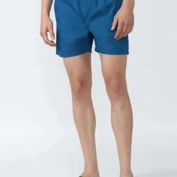 Peter England Blue Cotton Regular Fit Boxers-picture-39