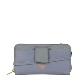 Baggit Purple Solid Zip Around Wallet for Women-75