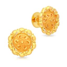 Malabar Gold and Diamonds 22k Gold Earrings for Women-picture-9