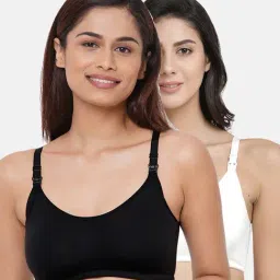 Inner Sense Black & White Full Coverage Maternity Bra - Pack of 2-picture-12
