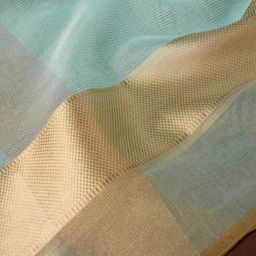 Soch Green & Brown Woven Pattern Dupatta image 4