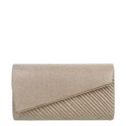 Metro Gold Synthetic Textured Envelope Clutch-picture-20