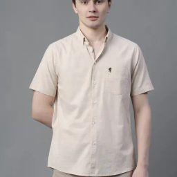 Red Tape Beige Cotton Regular Fit Shirt-image-51