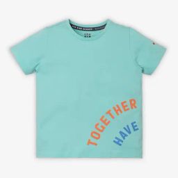 Ed-a-Mamma Kids Mint Green Graphic Print T-Shirt-26