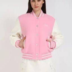 TOMMY HILFIGER Pink Polyester Solid Full Sleeves Jacket-picture-49