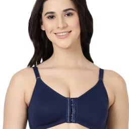 BLOSSOM Navy Full Coverage Front Open Bra image 1
