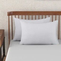 Fabindia Nile Grey Cotton Pillow Cover - Set of 2-image-13