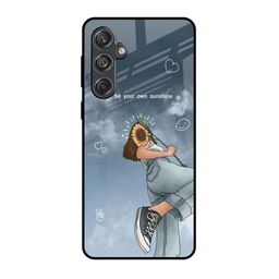 QRIOH Sunflower Spirit Printed Samsung Galaxy M55 5G Silicone Back Case-image-68