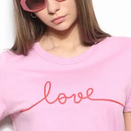 Vero Moda Lavender Cotton Graphic Print T-Shirt-image-49