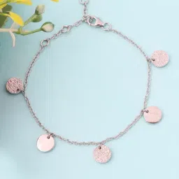 Ornate Jewels 925 Silver Adjustable Disc Charm Bracelet-picture-3