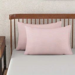 Fabindia Nile Pink Cotton Pillow Cover - Set of 2-image-55