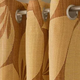 GM Orange Polyester Curtain - Set of 2 image 3