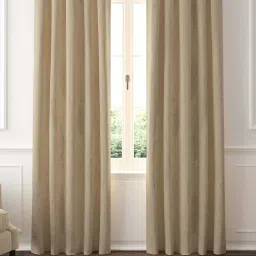 GM Brown Polyester Curtain - Set of 2 image 1