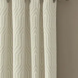 GM Beige Polyester Curtain - Set of 2 image 2
