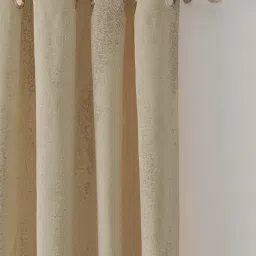 GM Brown Polyester Curtain - Set of 2 image 2
