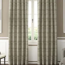 GM Grey Polyester Curtain - Set of 2 image 1