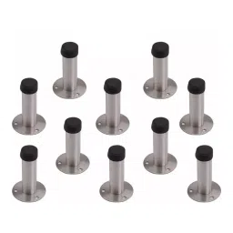 Atom 7.62 cm (3 inch) Stainless Steel Silver Bumper Door Stopper (Pack of 10)-image-43