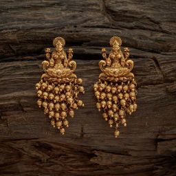 Kushal's Fashion Jewellery Gold Polished Antique Earring for Women-picture-32