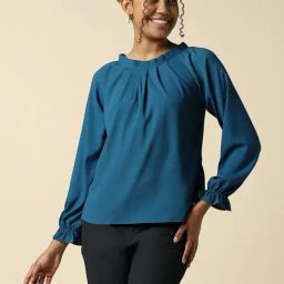 Allen Solly Blue Regular Fit Top-image-34