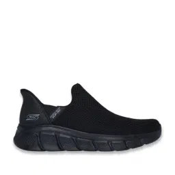Skechers Men's BOBS B FLEX - RESILIENT EDGE Black Walking Shoes-image-1