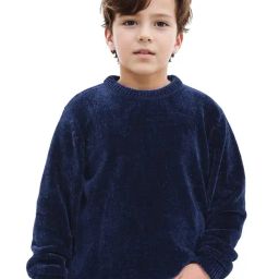 Rare Ones Boys Navy Cotton Solid Sweater-image-46