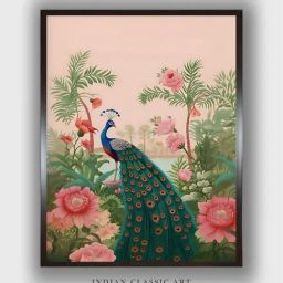 Indian Classic Art Multicolor Canvas Abstract Wall Art-image-97