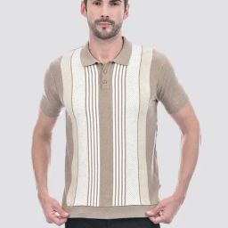 Numero Uno Multicolor Cotton Regular Fit Striped Polo T-Shirt-4