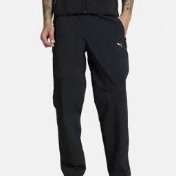 Puma Black Relaxed Fit Trackpants-image-49