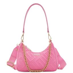 Aldo Pink Striped Medium Sling Handbag-image-44