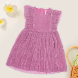 Pantaloons Junior Girls Pink Dress-picture-32