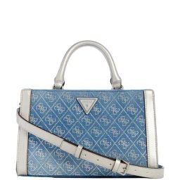 GUESS Teal Embellished Satchel-picture-9