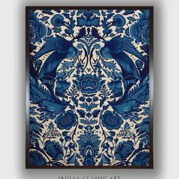 Indian Classic Art Multicolor Canvas Abstract Wall Art-22