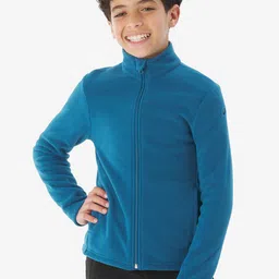 Decathlon Kids-Boys Stand Collar Solid Sporty Jacket-picture-5