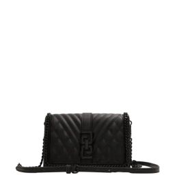 Aldo Black Striped Medium Sling Handbag-20