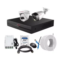 CP PLUS CCTV Combo Kit 2.4 MP Full Colour HD Audio Indoor & Outdoor with 4 Channel DVR, 1 Dome 1 Bullet Camera, 4 Channel SMPS, 70 m Cable, 1 TB HDD & Connectors-image-93