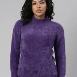 SHOWOFF Purple Regular Fit Top-image-46