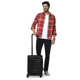 Calvin Klein Escape Black Solid Soft Cabin Trolley Bag - 54 Cms-picture-45