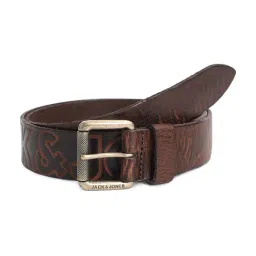 Jack & Jones Bison Noos Leather Logo Reversible Belt for Men-image-18