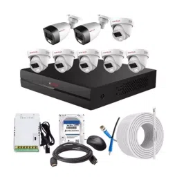 CP PLUS CCTV Combo Kit 2.4 MP Full Colour HD Audio Indoor & Outdoor with 8 Channel DVR, 6 Dome 2 Bullet Camera, 8 Channel SMPS, 70 m Cable, 1 TB HDD & Connectors-image-19