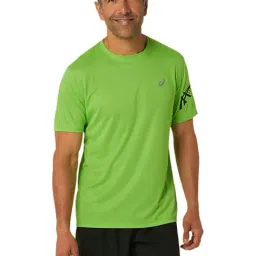 Asics Neon Green Regular Fit Sports T-Shirt-image-93