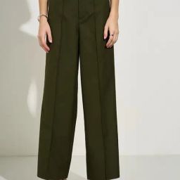 Annabelle By Pantaloons Green Straight Fit Pants-picture-18